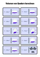Vorschau - Spiele - Domino: Volumen von Quadern berechnen - Seite 2