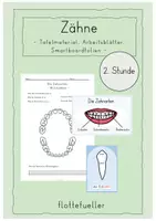 Vorschau - Stundenentwürfe - Zähne: Die Zahnarten - Deckblatt
