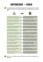 Vorschau - Arbeitsblätter - Organismen bestimmen - Entweder - Oder (Rätsel) - Seite 1