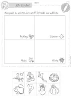 Vorschau - Arbeitsblätter - Jahreszeiten & Monate – Lerntheke Klasse 1 | Arbeitsblätter & Stationenlernen Grundschule 1. Klasse | DaZ, Vorschule - Seite 3
