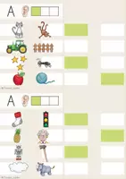 Vorschau - Arbeitsblätter - Anlaute Klasse 1 | Klammerkarten für die Freiarbeit | Anlaute hören, Anlaute zuordnen | Vorschule, Kindergarten, phonologische Bewusstheit - Seite 3