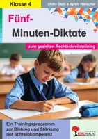 Vorschau - Arbeitsblätter - 5-Minuten-Diktate Klasse 4 | Rechtschreibung, Doppelkonsonanten, ie-i, ck-tz, d-t, ä-e, ss-ß, Groß-Kleinschreibung, LRS | Deutsch Grundschule Grundschrift Lösungen - Deckblatt