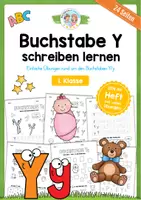 Vorschau - Arbeitsblätter - Buchstabe Y / y (24 Arbeitsblätter) - Deckblatt