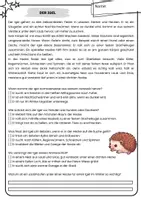 Vorschau - Arbeitsblätter - Lesetexte Heckentiere - mit Fragen / Lesehappen / Textversändnis - Seite 3