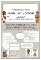Vorschau - Stundenentwürfe - Unterrichtsreihe Zachäus (Ev. Religion) - Deckblatt