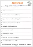 Vorschau - Arbeitsblätter - Arbeitsblätter Zeitformen - Seite 1