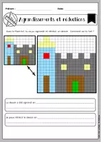 Aperçu - Préparation de séquence / Séquence complète - Leçon complète : agrandir et réduire une figure - Page 1