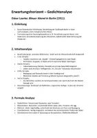 Vorschau - Klassenarbeiten - Lyrik Klausur Expressionismus - Blauer Abend in Berlin - Seite 2