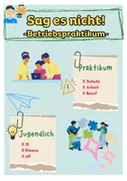 Vorschau - Arbeitsblätter - Materialpaket Praktikum Jugendarbeitsschutzgesetz - Deckblatt