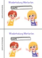 Vorschau - Arbeitsblätter - Wortarten - Deckblatt