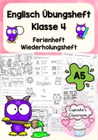 Vorschau - Arbeitsblätter - Englisch - Übungsheft 4. Klasse - Wiederholungsheft - Ferienheft - Deckblatt