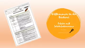 Vorschau - Arbeitsblätter - Rund um den Brandteig - Eclairs mit Schokoladencreme - Deckblatt