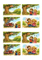 Vorschau - Arbeitsblätter - Bildergeschichte Katze auf Baum mit Arbeitsblatt - Seite 3