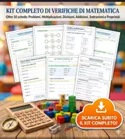 anteprima - Esercizi - Kit Verifiche Matematica Classe 3ª - Pagina di copertina