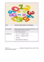 Vorschau - Arbeitsblätter - Rechnen mit Rest, Division in 276 Aufgaben - Seite 1
