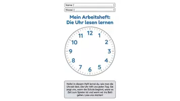 Vorschau - Unterrichtsreihen - Die Uhrzeit lernen: Großes Arbeitsheft (Analog & Digital) - Seite 1