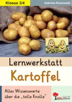 Vorschau - Unterrichtsreihen - Lernwerkstatt Kartoffel | Sachunterricht Grundschule Klasse 3–4 | Kartoffel, Botanik, Ernährung, Rezepte, Kartoffelpflanze, Lösungen, Kopiervorlage, Stationenlernen - Deckblatt