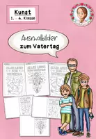 Vorschau - Mal- und Bastelvorlagen - Ausmalbilder Vatertag | Kunst Klasse 1-4 - Deckblatt