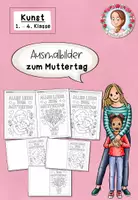 Vorschau - Mal- und Bastelvorlagen - Ausmalbilder Muttertag | Kunst Klasse 1-4 - Deckblatt