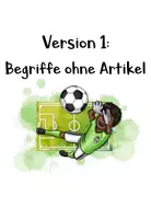 Vorschau - Spiele - Fußball WM 2026 Domino | Lesespiel Grundschule Klasse 1/2 | DaZ | Silbenschrift & Artikel | Lesen lernen - Seite 1