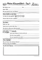 Vorschau - Arbeitsblätter - Klassenfahrt Tagebuch & Rückblick für die Grundschule - Seite 3