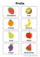 Προεπισκόπηση - Flashcards - Fruit Flashcards! - Εξώφυλλο
