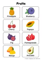 Προεπισκόπηση - Flashcards - Fruit Flashcards! - Σελίδα 1
