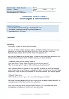 Vorschau - Test - Klassenarbeit Inhaltsangabe Klasse 7, 8 | Originaltext, 3 Aufgaben, Erwartungshorizont & Bewertungsraster | sofort einsetzbar - Deckblatt