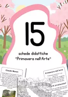 anteprima - Esercizi - Primavera nell'arte - schede didattiche di arte - Pagina di copertina