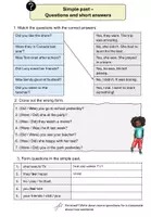 Vorschau - Arbeitsblätter - Simple Past - Questions with Did/Was/Were - Seite 1