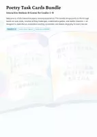 Vorschau - Unterrichtsreihen - Ultimate Poetry Bundle – Complete Curriculum, Worksheets, Activities & Games (Grades 5–10) - Seite 1