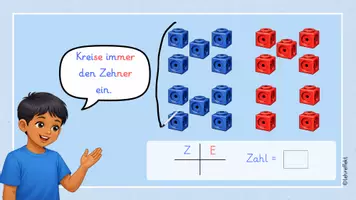 Vorschau - Fördermaterial/Inklusion - Einführung Zahlenraum 20 an der digitalen Tafel - Zahlen bis 20 bündeln - Seite 3