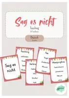 Vorschau - Spiele - Sag es nicht (Fasching) - Spiel, Karneval, Fastnacht - Deckblatt