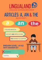 Vorschau - Arbeitsblätter - Englisch: A, An, The Artikel Übungen + Lösungen - Deckblatt