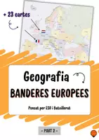 Vista previa - Unidades / Secuencias / Situaciones de Aprendizaje - Geografia – Mapa d’Europa i banderes (2) ESO i Batxillerat - Portada