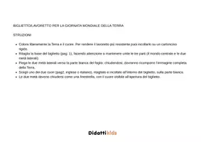 anteprima - Materiale di supporto/inclusione - Giornata della terra lavoretto INGLESE/ITALIANO - Pagina 3