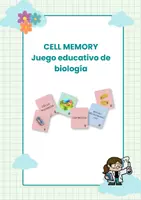 Vista previa - Juegos / Gamificación - Recurso CELLMEMORY: Juego de memoria sobre las partes de la célula - Portada