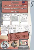Vorschau - Arbeitsblätter - USA im Englischunterricht – Flipbook mit Listening, Reading & Writing und Landeskunde - Deckblatt