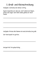 Vorschau - Arbeitsblätter - Rechtschreibung Grundschule (Kl. 2-3). Großschreibung, Wortarten & orthografische Regeln - Seite 2