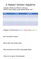 Vorschau - Arbeitsblätter - Rechtschreibung Grundschule (Kl. 2-3). Großschreibung, Wortarten & orthografische Regeln - Seite 3