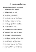 Vorschau - Arbeitsblätter - Wortarten erkennen (Kl. 2-3). Nomen, Verben & Adjektive üben - Seite 1