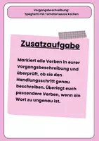 Vorschau - Arbeitsblätter - Spaghetti mit Tomatensauce kochen - Vorgangsbeschreibung - Seite 2