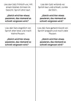 Vorschau - Stundenentwürfe - Geöffnete Unterrichtseinheit: Betontes Lesen - Seite 1