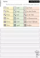 Vorschau - Arbeitsblätter - Würfelsätze Satzbau - Seite 2