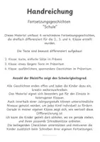 Vorschau - Arbeitsblätter - Fortsetzungsgeschichten Schule – 6 kreative Schreibanlässe (3-fach differenziert) | Grundschule - Seite 1