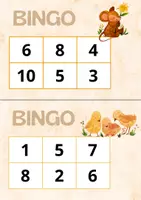 Vista previa - Hojas de trabajo - Bingo dels números de l'1 al 10 - página 1