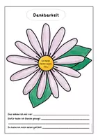 Vorschau - Arbeitsblätter - Dankbarkeit/ Danke sagen für... Coaching/ Ethik/ Reli - Deckblatt