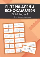 Vorschau - Spiele - Filterblasen und Echokammern - Spiel - Leg an - Gefahren der Demokratie - Deckblatt