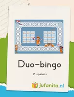 Voorbeeld - Duo-bingo - klokkijken - thema Koningsdag - Voorblad