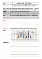 Vorschau - Arbeitsblätter - Arbeitsblatt_Protokoll Reaktion von Säuren und Metallen diff - Deckblatt